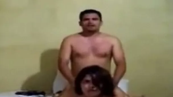 Big mature Arab man fucking his hot and submissive wife on cam