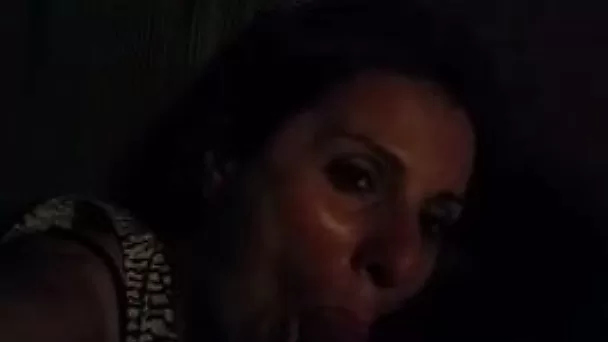 Cheating amateur wife of my friend is so into sucking big cock dry