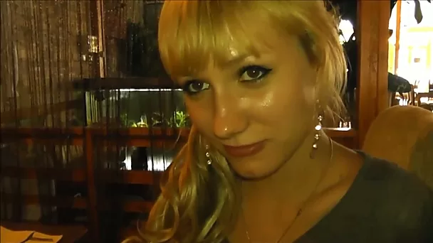 Naughty amateur blonde is picked up by my buddy and gives him a handjob