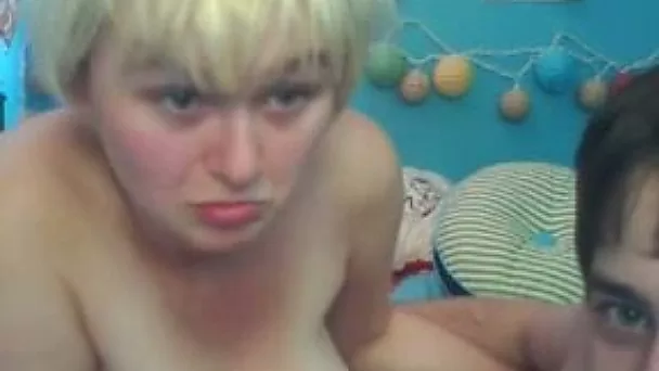 MILFie short haired beauty lets her boyfriend suck her huge boobies