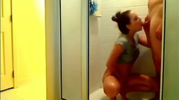 Awesome fuck while standing and taking a shower is must watch