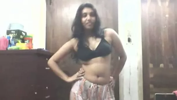 Natural a bit shy but still super zealous webcam brunette stripteased