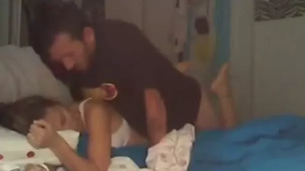 Midnight sex with my tight lovely babe in bedroom