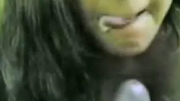 Sexy latina teen chick gives nice head and swallows all that cum