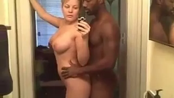 Auburn sexy well shaped babe of my black stud loves doggy fuck a lot