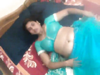 Natural a bit shy Desi housewife with dark hair was caught on cam