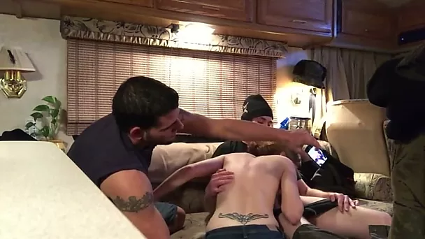 Blond haired cheap harlot sucked my buddies in quite greedy mode