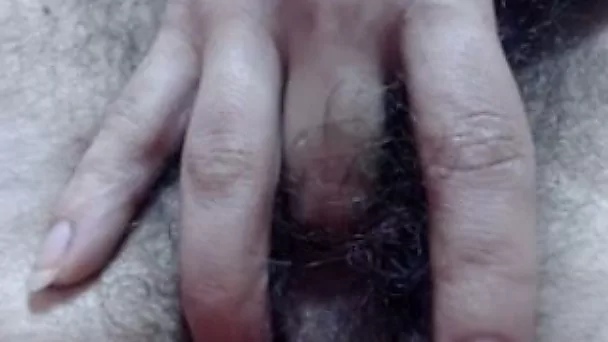 Check out a kinky closeup video of super bushy pussy of my friend's wife