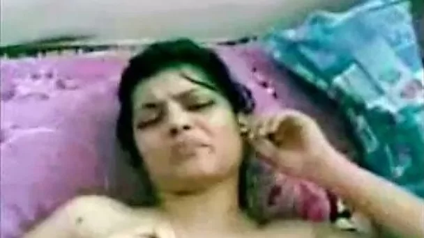All wet serious looking Indian housewife tenderly sucked dark cock