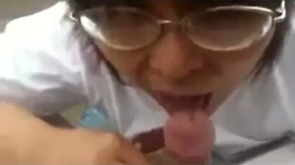 This Japanese MILF is obsessed with pulsing meat in her mouth