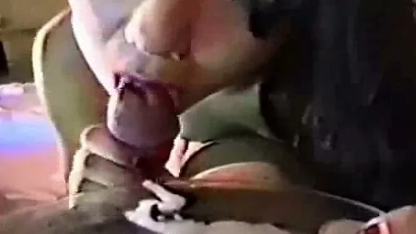 Filthy exotic bitch makes herself a plate of sticky cum