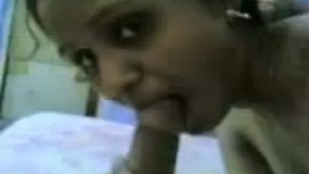 Cute Indian student sucks my hard dick to pass the test