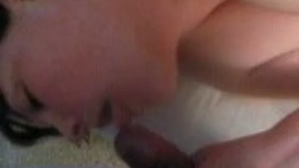 My bbw whorish wife gives me deepthroat blowjob