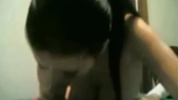 My boobalicious girlfriend gives me a nice blowjob