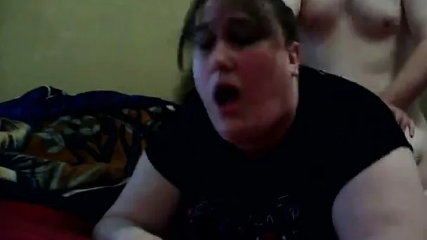 Banging my chubby girlfriend's fat pussy in doggy position