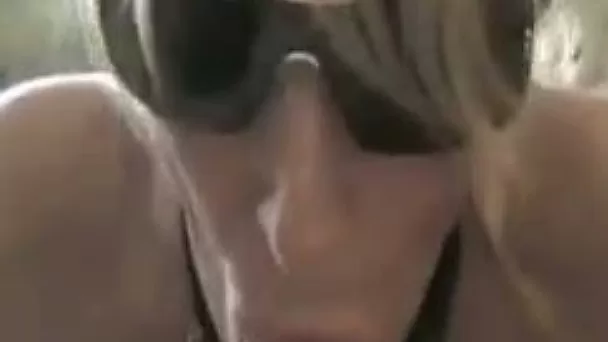 She played with a dildo first but the switched to my dick