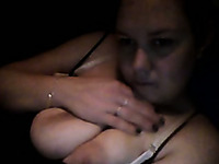 Awesome all alone webcam lady with chubby body and big tits goes solo
