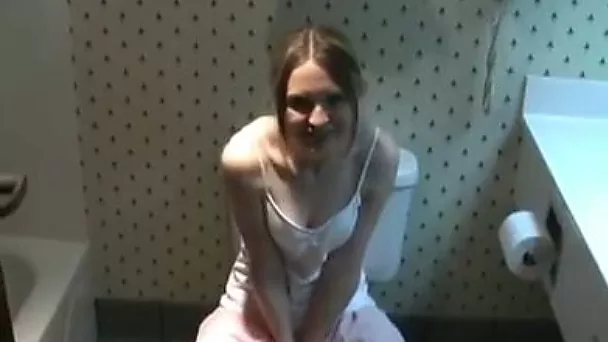 My friend taped on his cam the way slim blondie of his masturbates slit