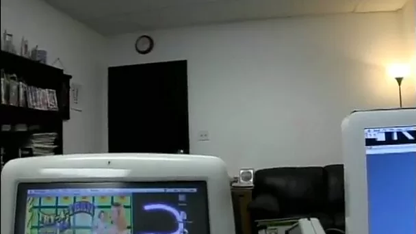 New emotional blonde secretary of my buddy gets fucked in the office
