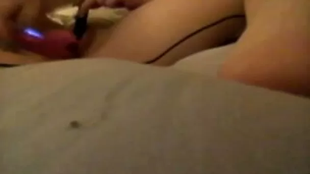 Lustful nerdy brunette uses some toys to pet her wet pussy passionately