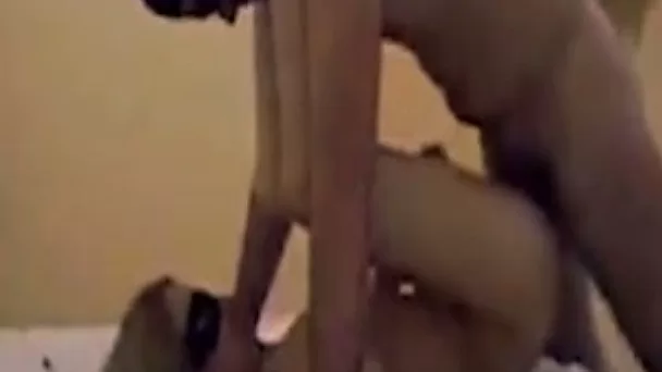 Blindfolded quite buxom blondie of my buddy is good at riding him on top
