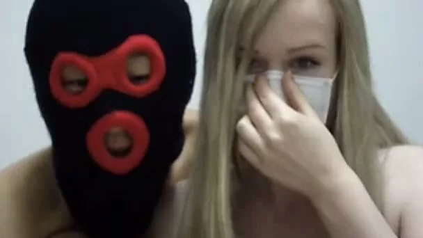 My BF loves wearing masks and he loves having his dick sucked on cam