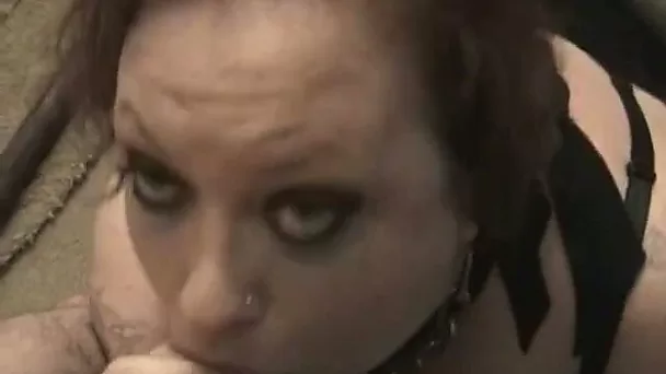 Ugly mature slut provides me with a solid blowjob for sperm on cam
