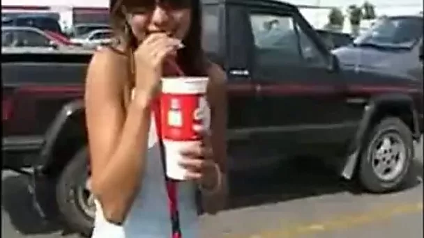 Pretty emotional oriental brunette hottie with sexy legs gets poked doggy