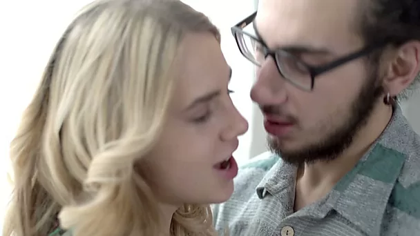 This blonde's twat tastes like strawberries and she can sure please a man
