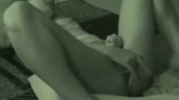 My horny ass girlfriend always keeps her panties on during masturbation