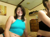 Two teens get naked in front of a web cam