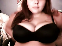 My horny fat BBW teen GF loves showing off her big juicy tits