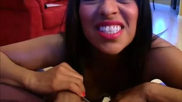 Thickness personified and this Latina charmer loves playing with cocks