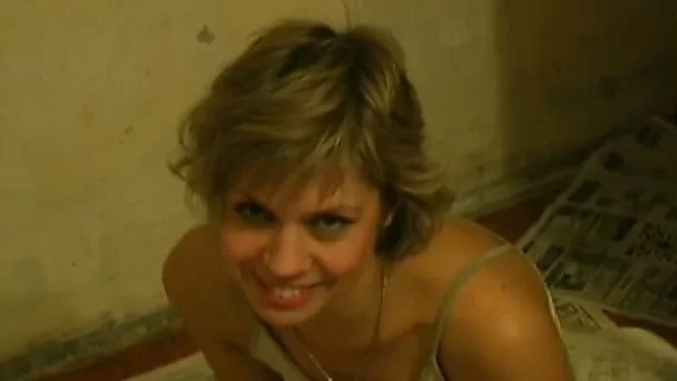 Magnificent blonde Russian babe is horny for her man