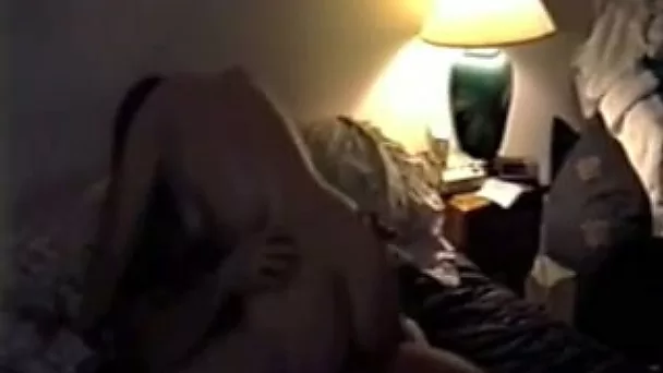 Skinny brunette college girl rides her boyfriend on top