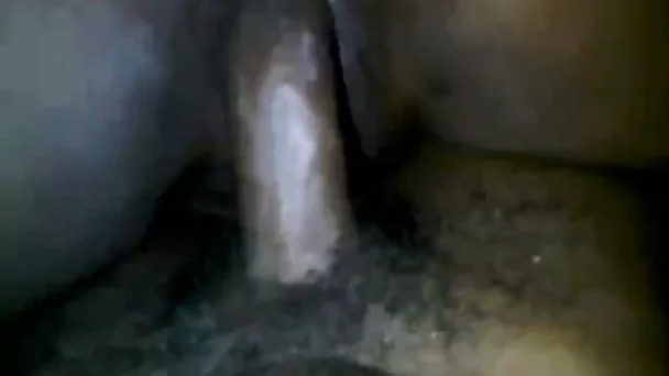Horny black slut with really wet pussy rides my dick