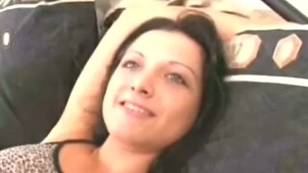 This bubbly brunette sweetheart loves it when her man goes down on her first