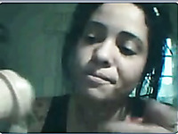 Kinky used webcam brunette harlot plays with her dildo