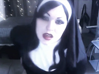 This lustful dirty taking nun knows how to put on a good webcam show