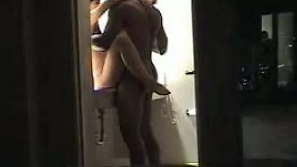 Solid built black stud is banging my sexy wife while I watch the action