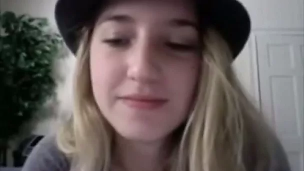 This slim teen loves stripping and looks like she's really enjoying it