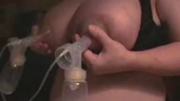 Huge natural lactating boobs of my gorgeous chubby wife