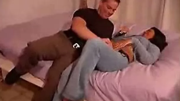 Tattooed brunette MILF cheats on her hubby with me