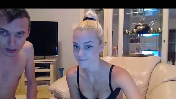 Alluring amateur babe with juicy ass is ready for riding and sucking cock