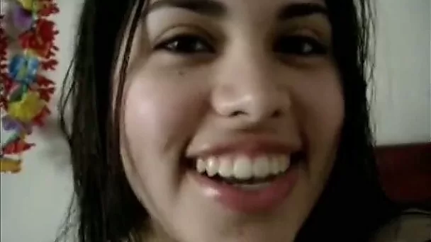 Beautiful chubby Latina babe shows her booty and tits on webcam