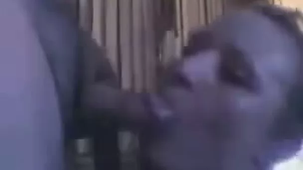 French cocksucker is sucking my cock with the ferocity of a sex-hungry slut