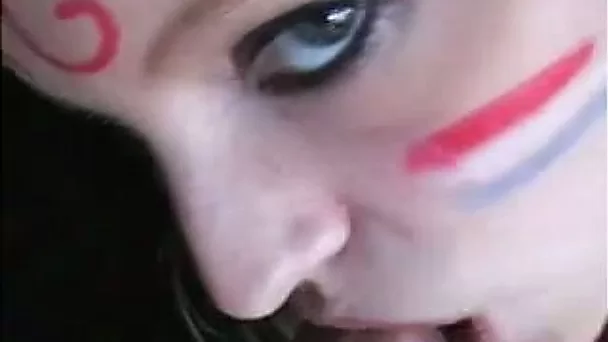 A couple of whores from Europe sucked my dick one by one