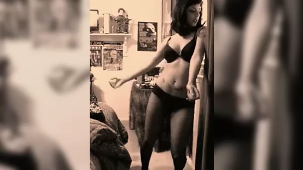 Here is big butt busty brunette teen on amateur video
