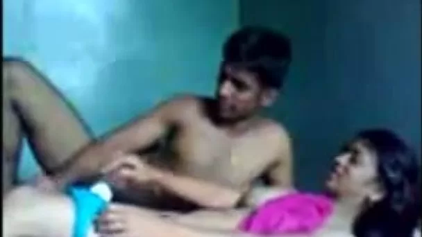 Indian brunette with natural tits is happy to be fucked missionary