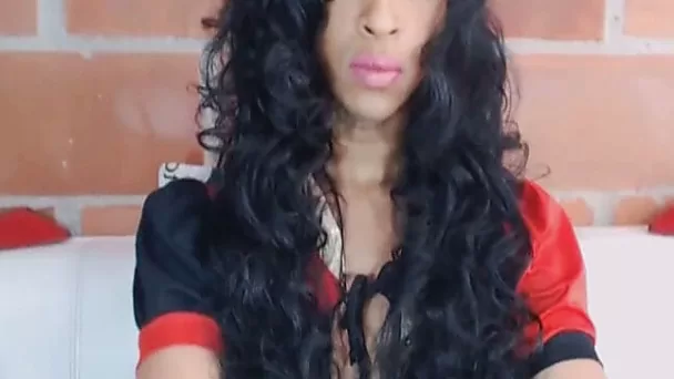 Sexy Tranny Loves Fapping Her Cock